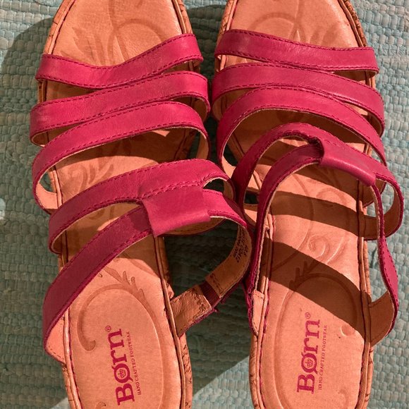 Pink Born Wedge Sandals sz 9 - Picture 8 of 8